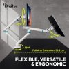 Digitus Ramię biurkowe podwójne z zaciskiem i sprężyną mechaniczną 2x LCD max. 35 obciążenie 2x10kg, VESA: 75x75, 100x100, białe